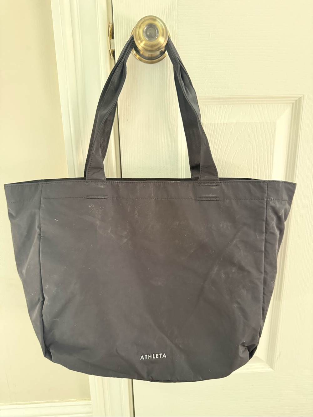 Athleta Black Nylon Tote with Dual Shoulder Straps